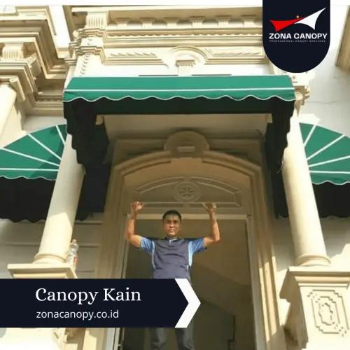 Canopy Kain Teras Rumah di Cibubur